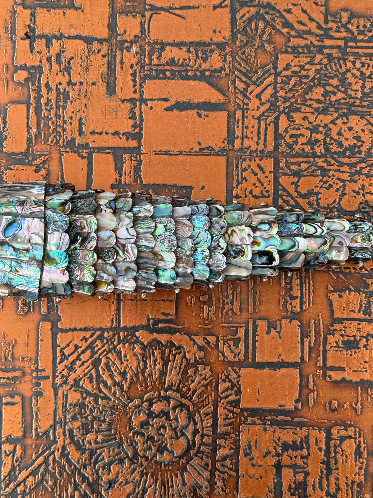 XL Abalone Articulating Fish Bottle Opener c.1970