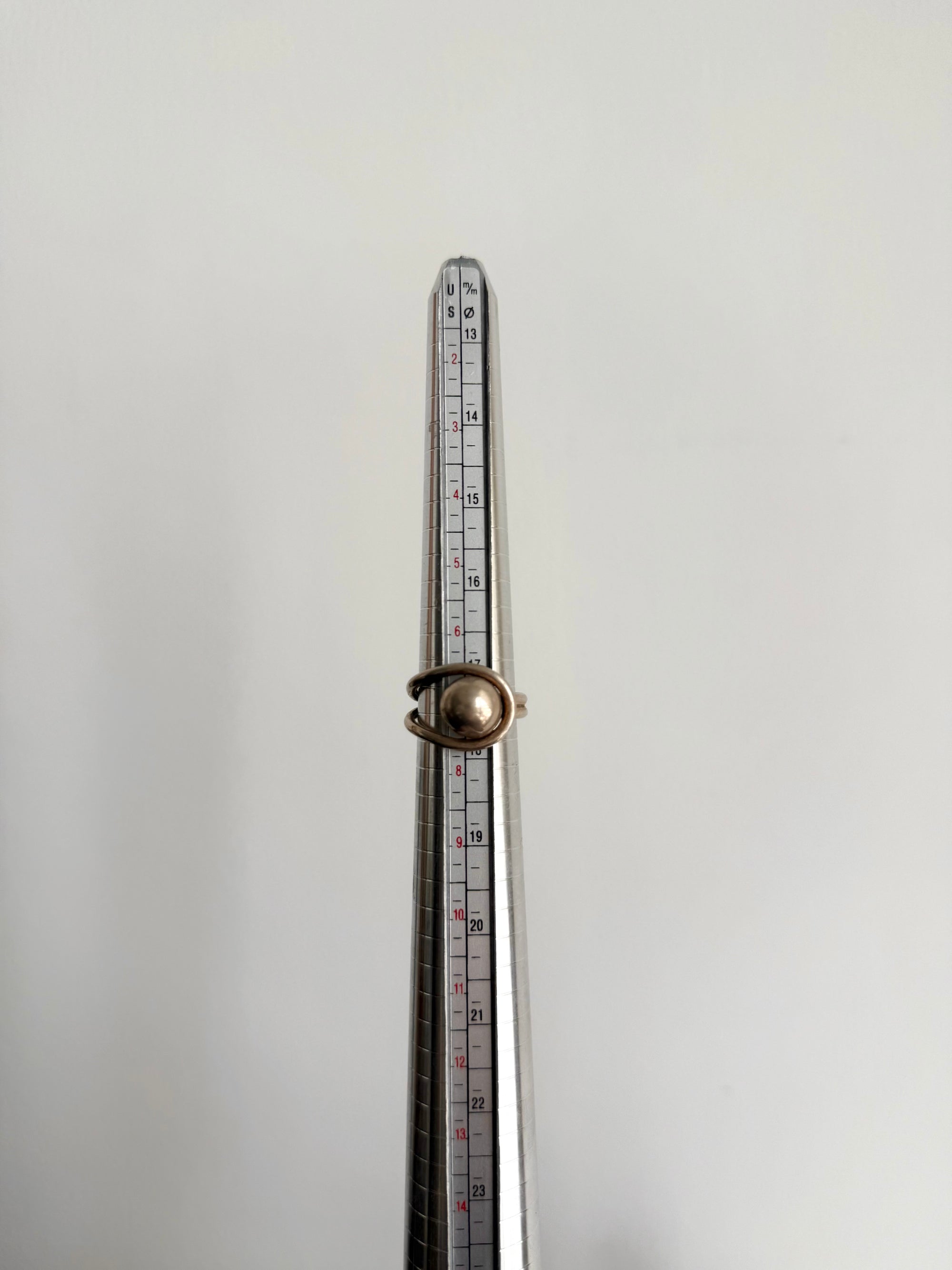 Modernist sterling silver ring c.1960