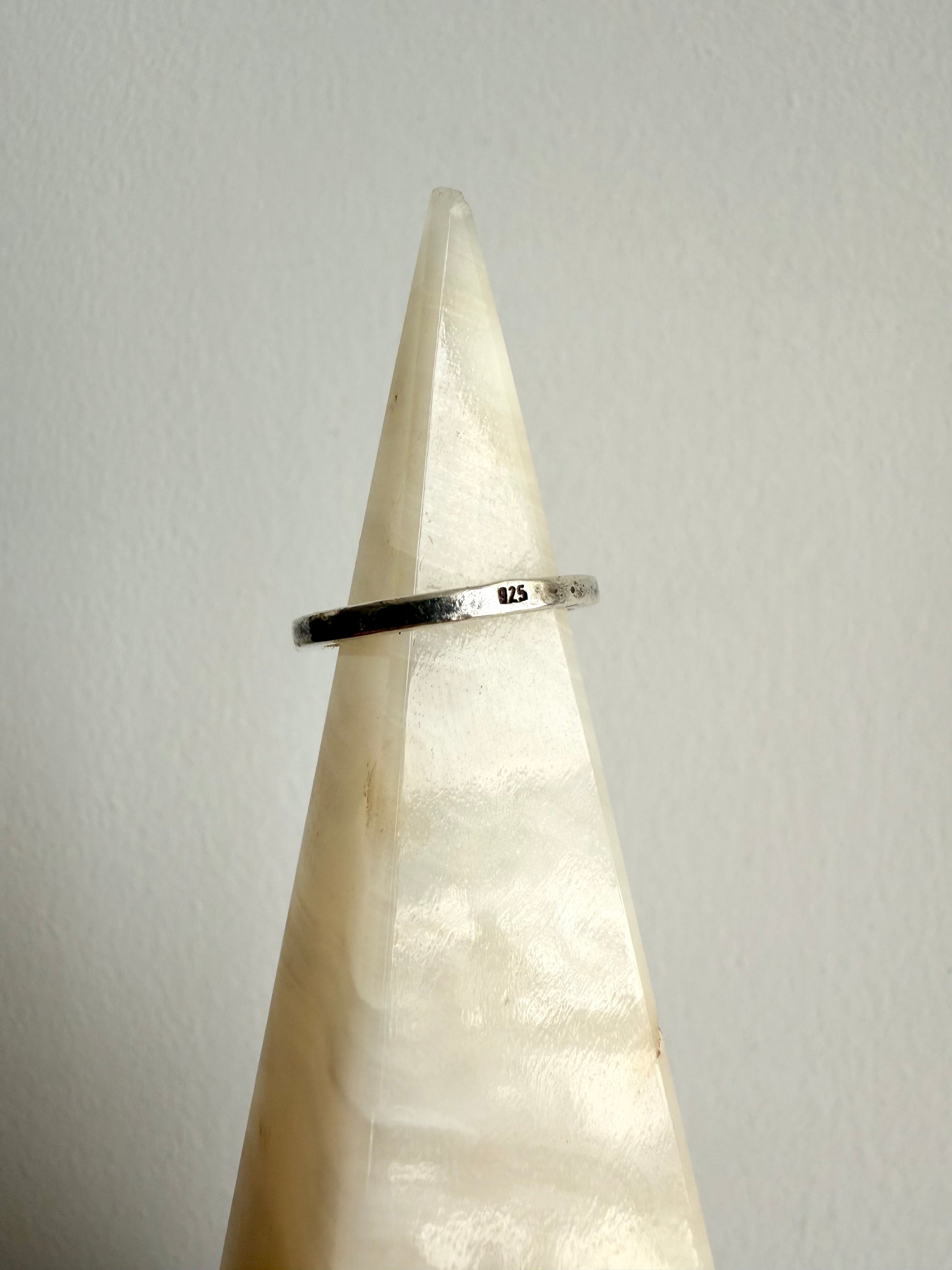 Modernist Tiger’s eye Sterling silver ring c.1960