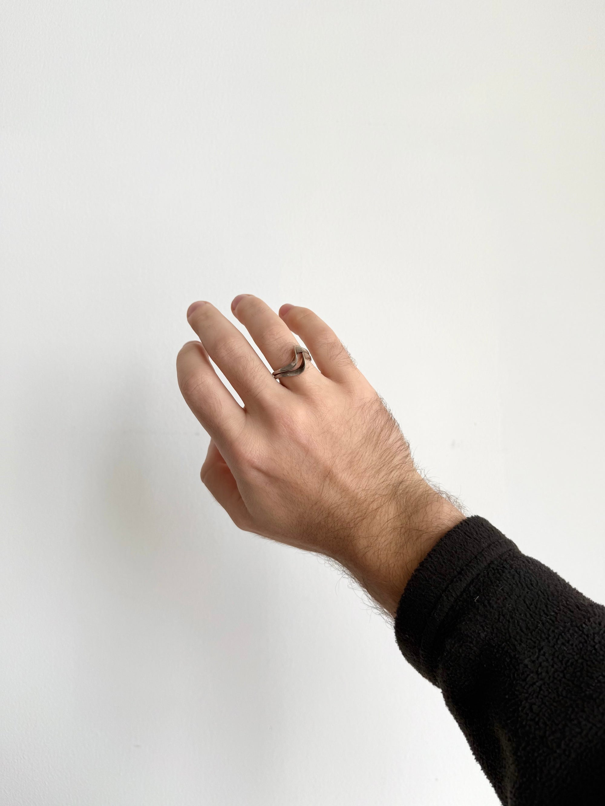 Modernist Swoosh Alpaca Ring c.1970