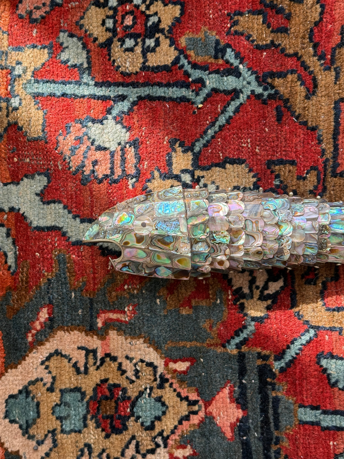 XL Abalone Articulating Fish Bottle Opener c.1970