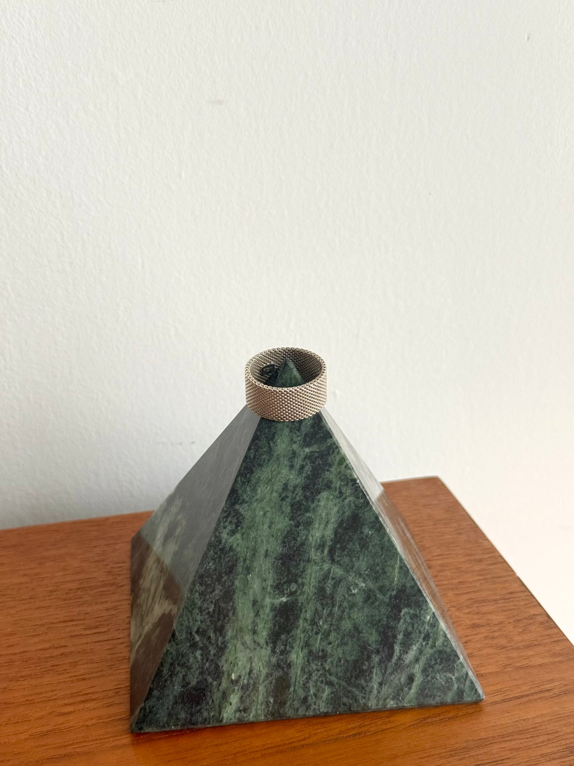 Tiffany & Co. Mesh Sommerset Ring Sterling Silver 925