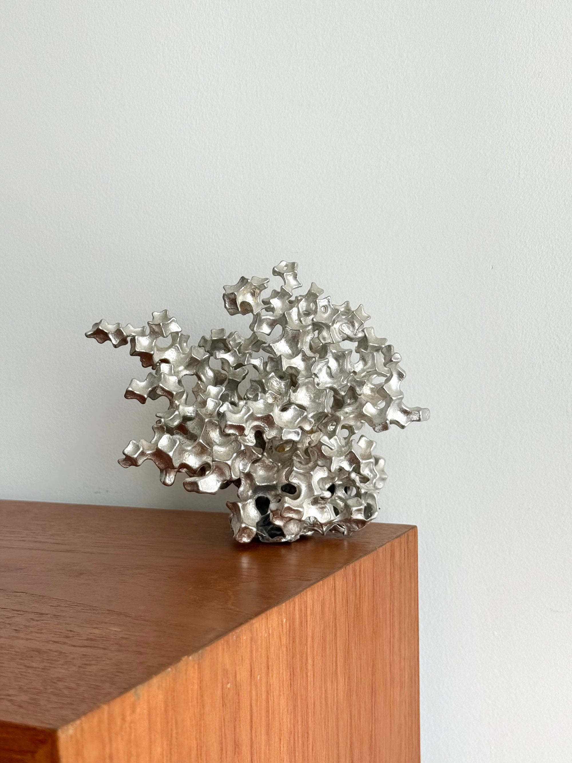 Brutalist Cast Aluminum Sculpture c.1970