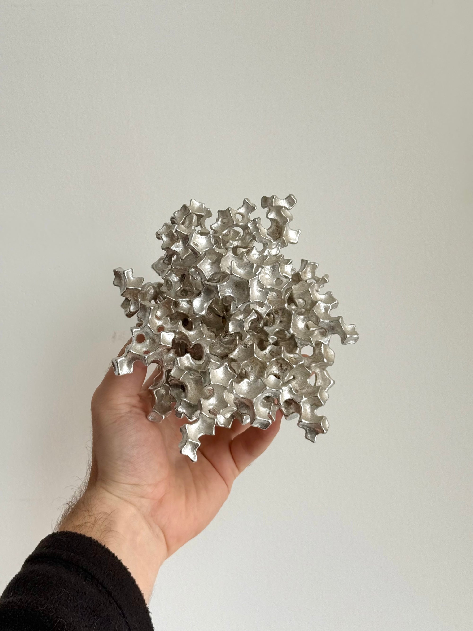 Brutalist Cast Aluminum Sculpture c.1970