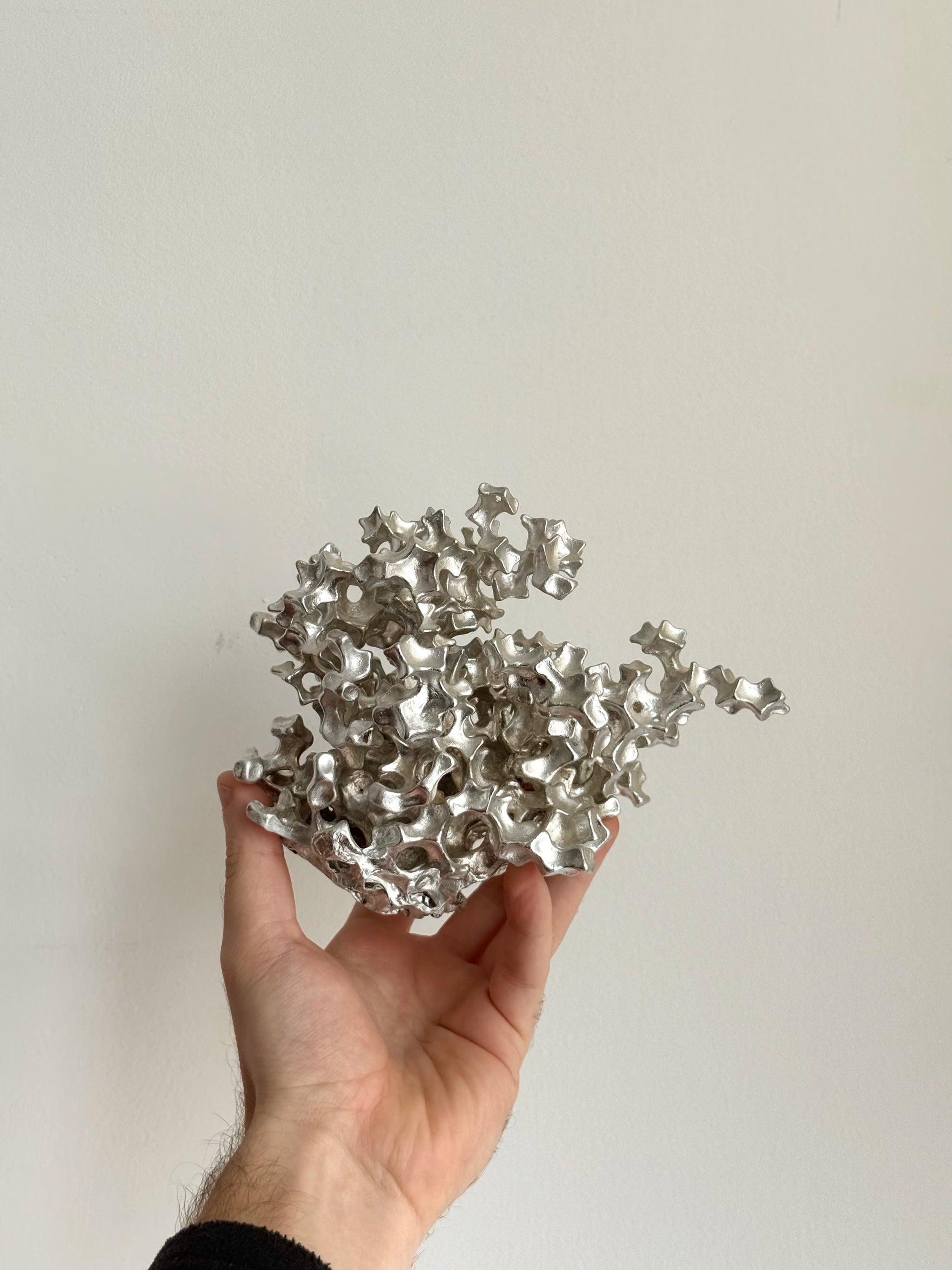 Brutalist Cast Aluminum Sculpture c.1970