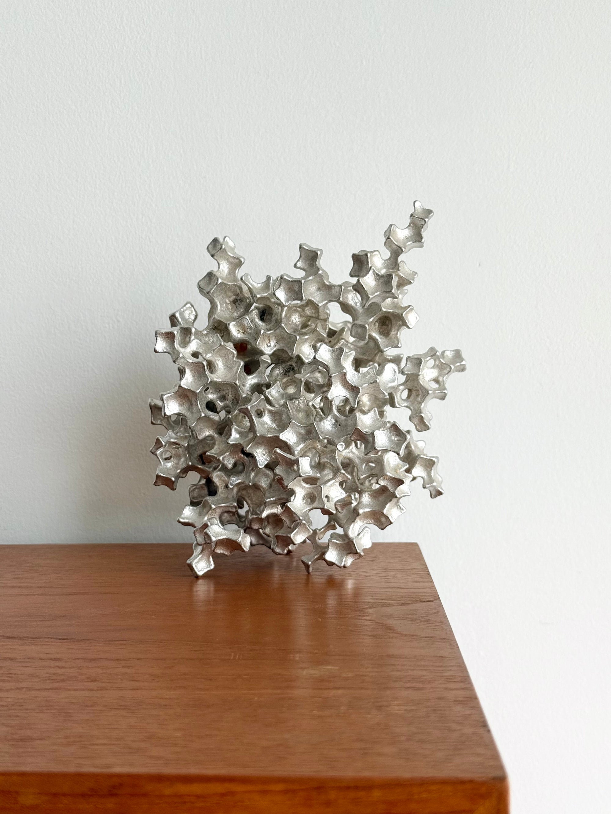 Brutalist Cast Aluminum Sculpture c.1970