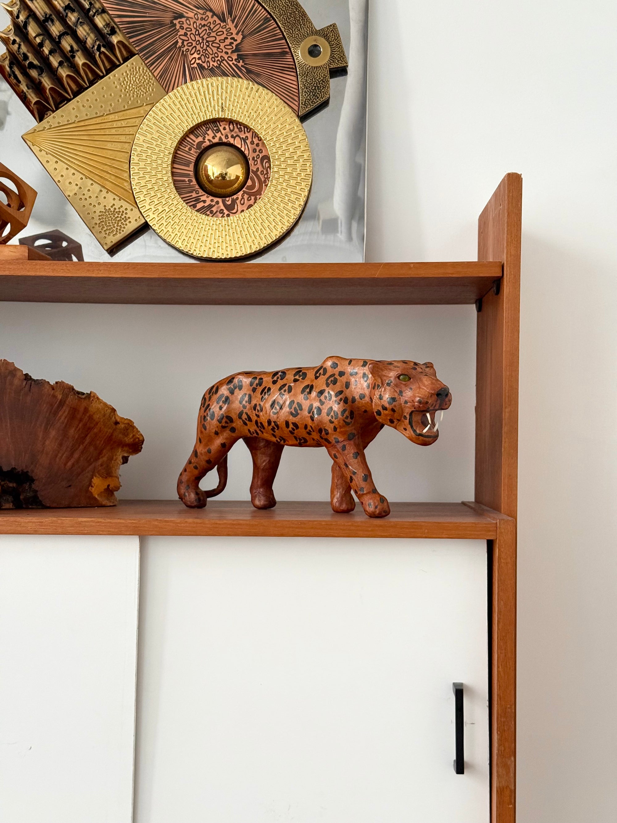 Leather Cheetah Sculpture c.1970