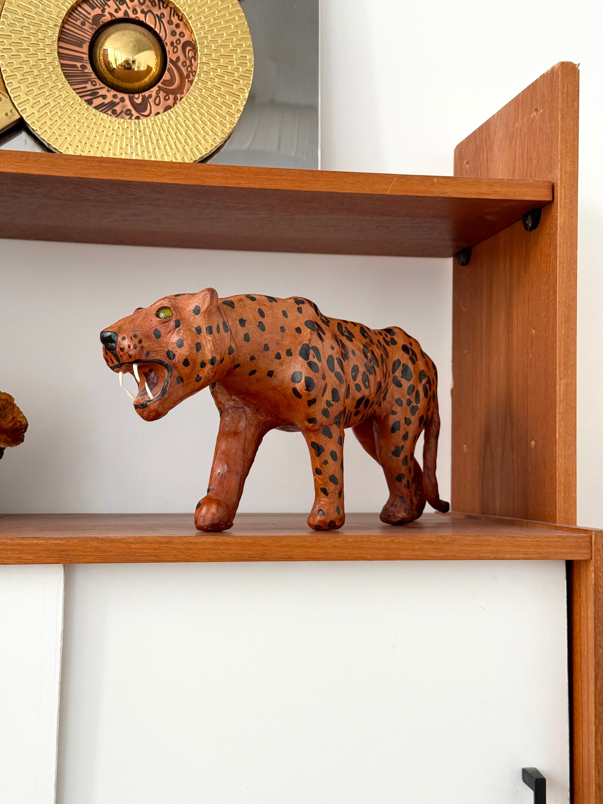 Leather Cheetah Sculpture c.1970