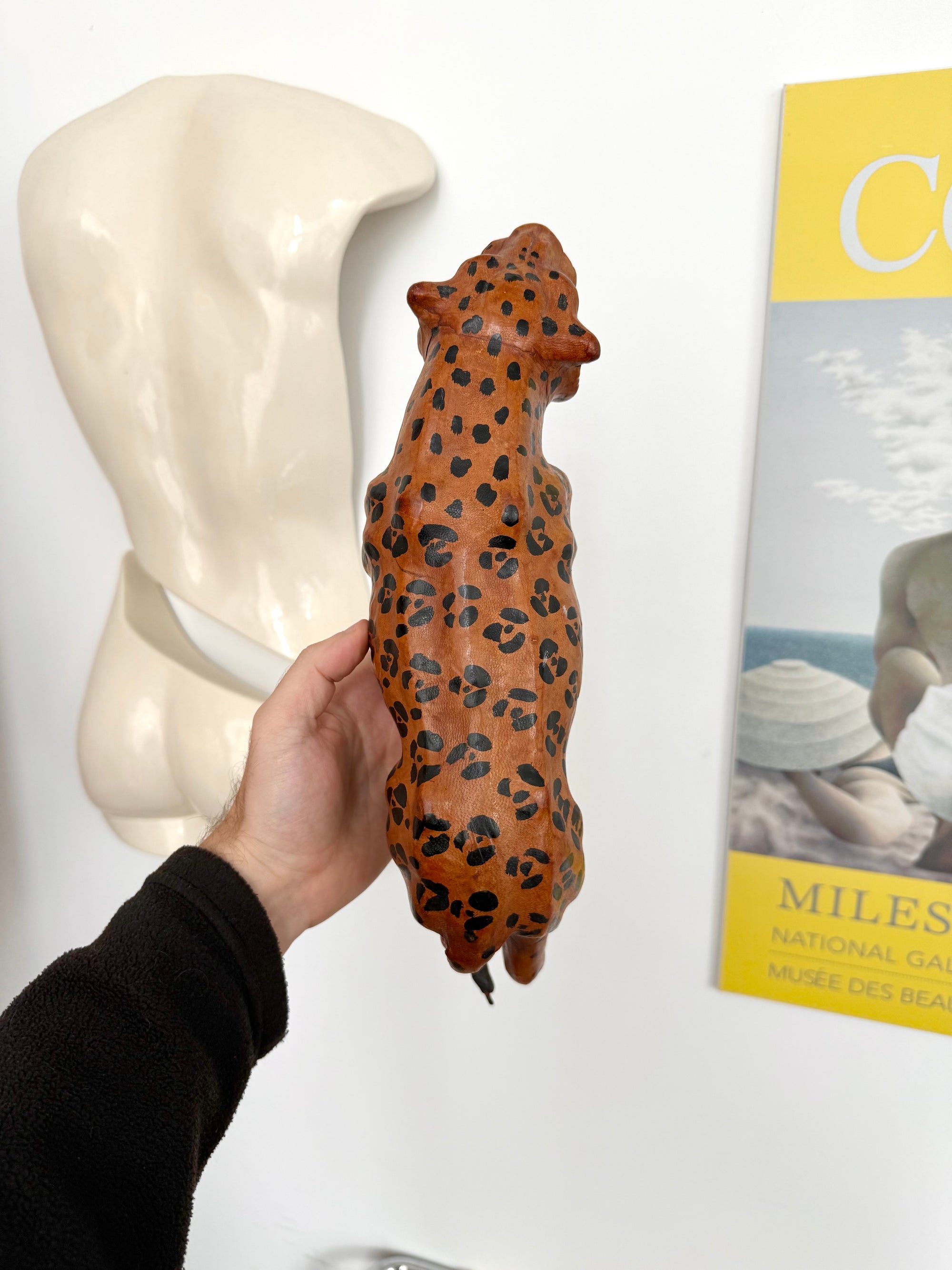 Leather Cheetah Sculpture c.1970