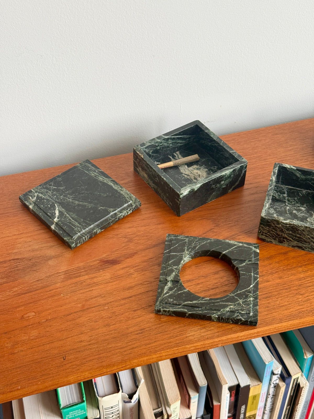 Green Marble Smoke Set c.1970