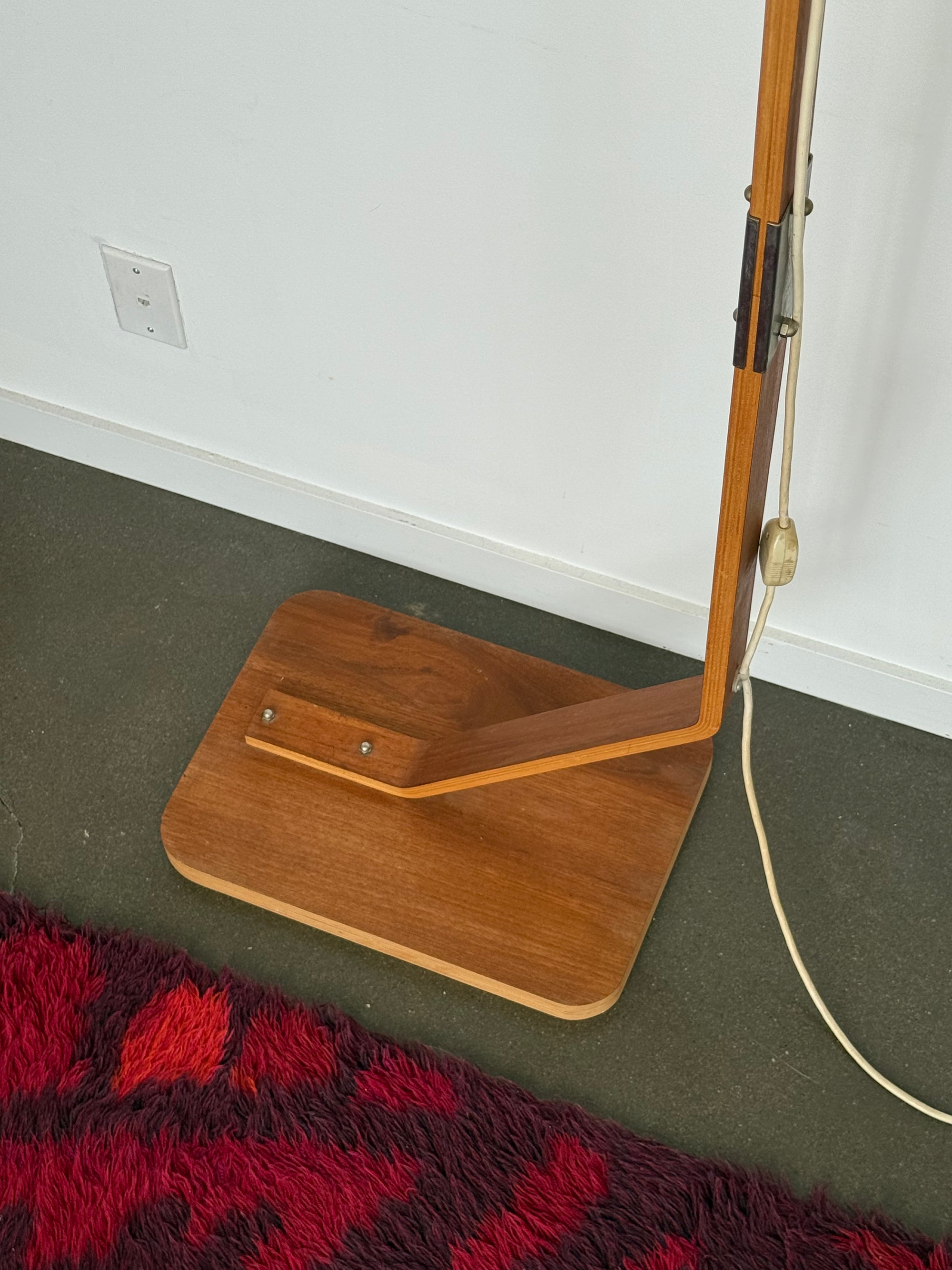 Bentwood Teak Arched Lamp c.1970