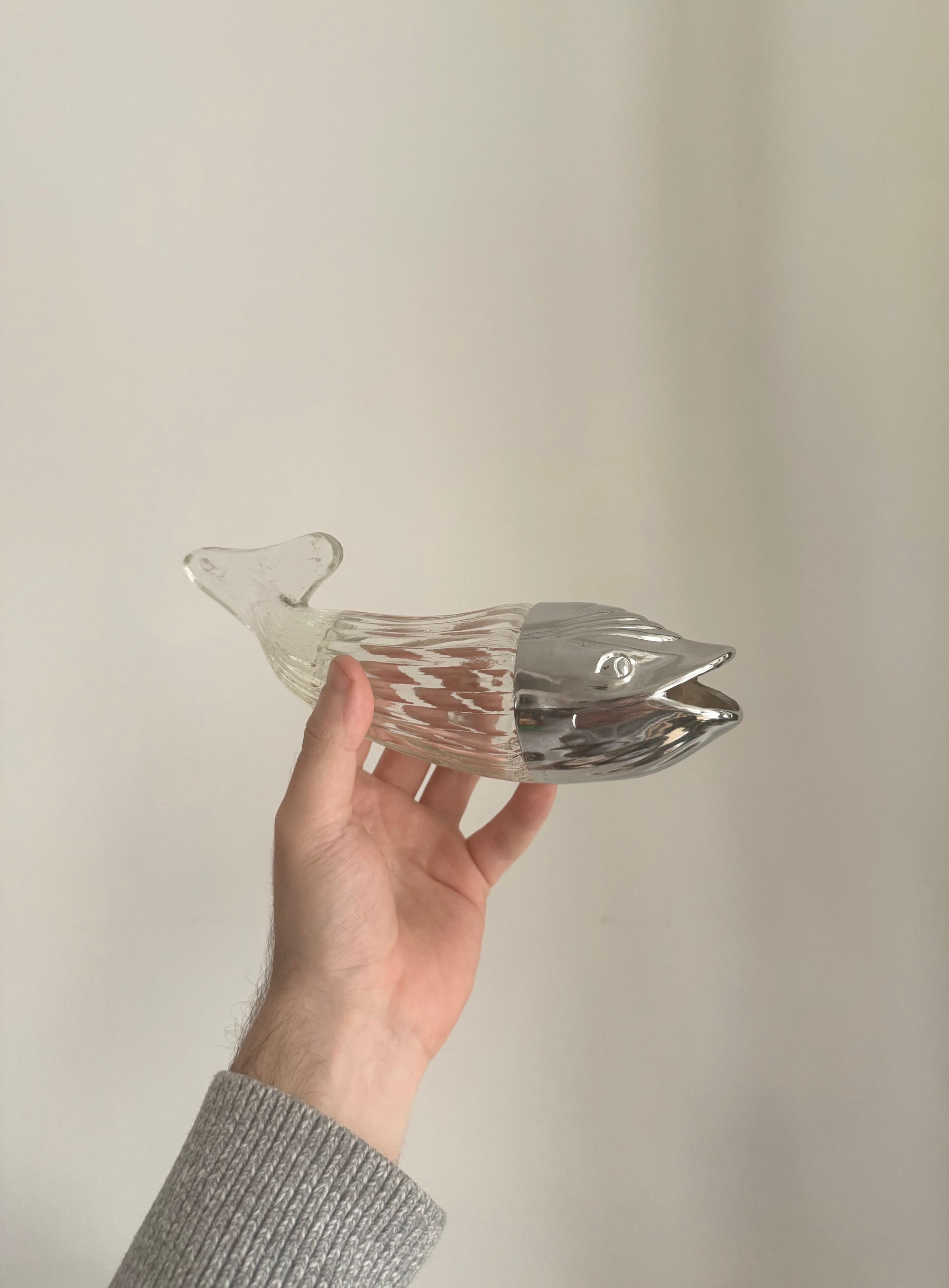 Chromed Whale Nut Dispenser c.1970