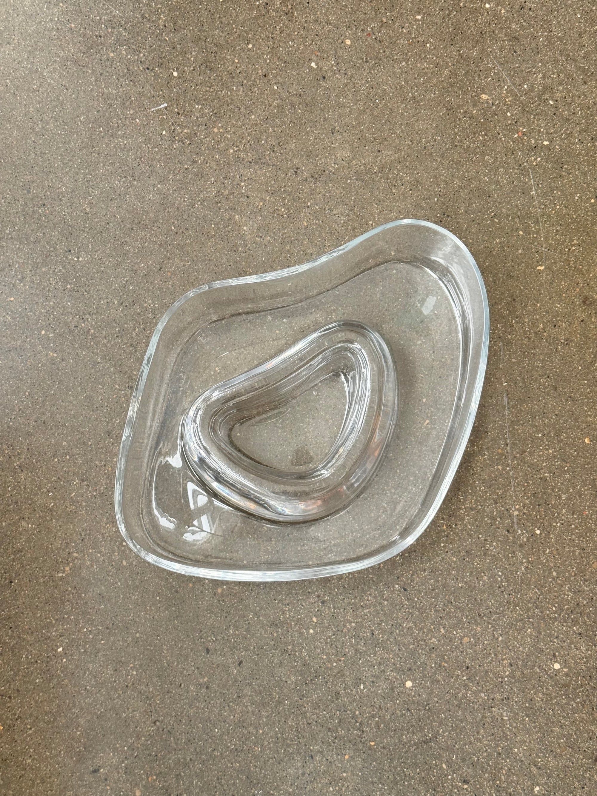 Organic Form Glass Bowl Server