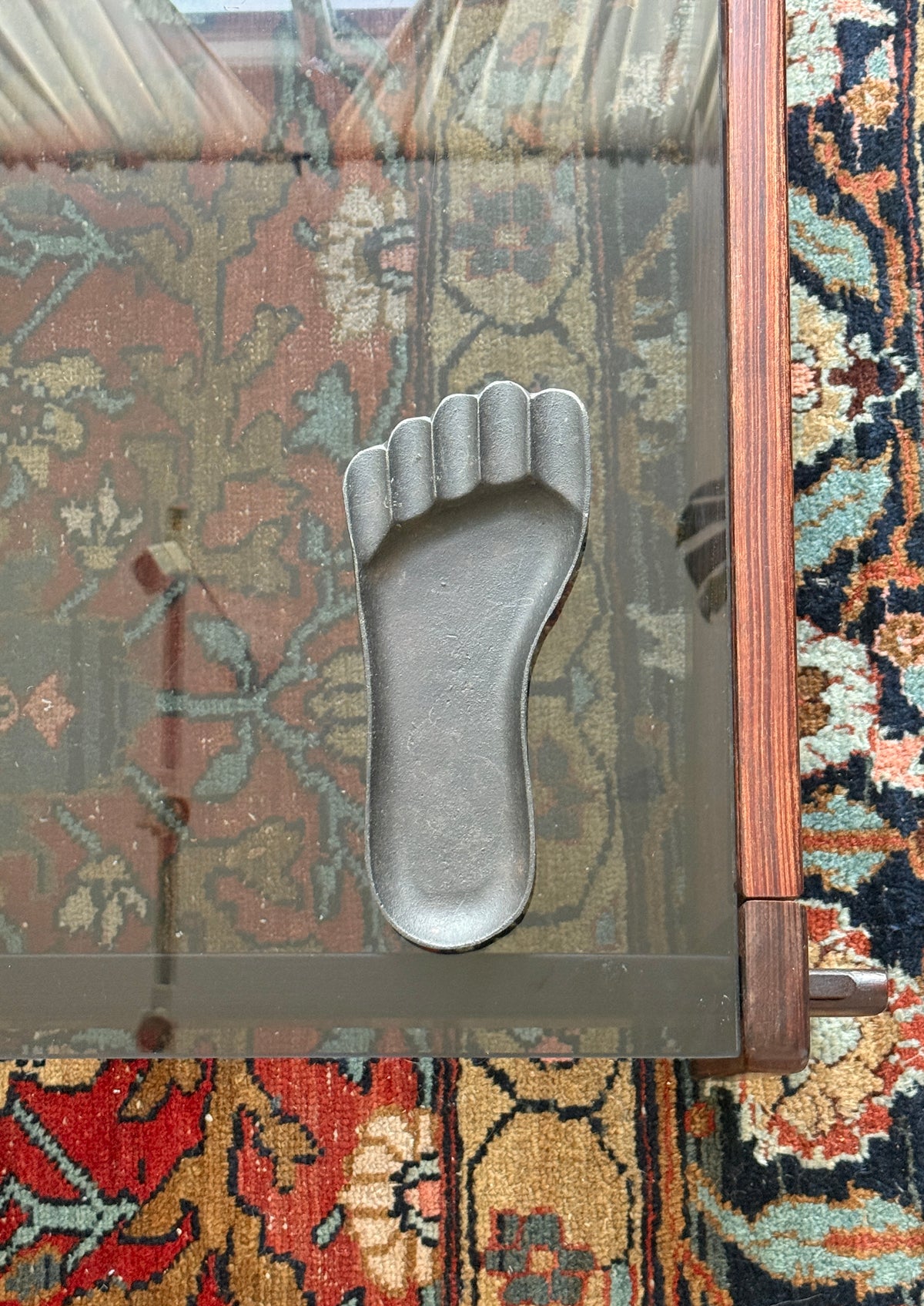 Cast Iron Modernist Cigar Ashtray by Wilton