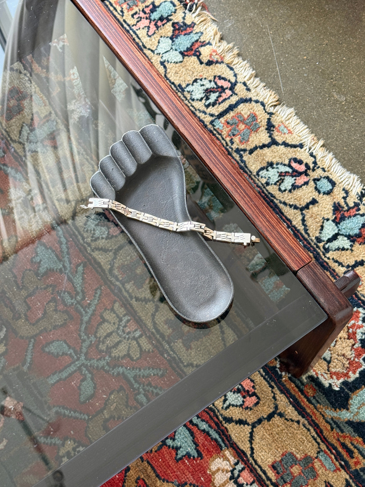 Cast Iron Modernist Cigar Ashtray by Wilton
