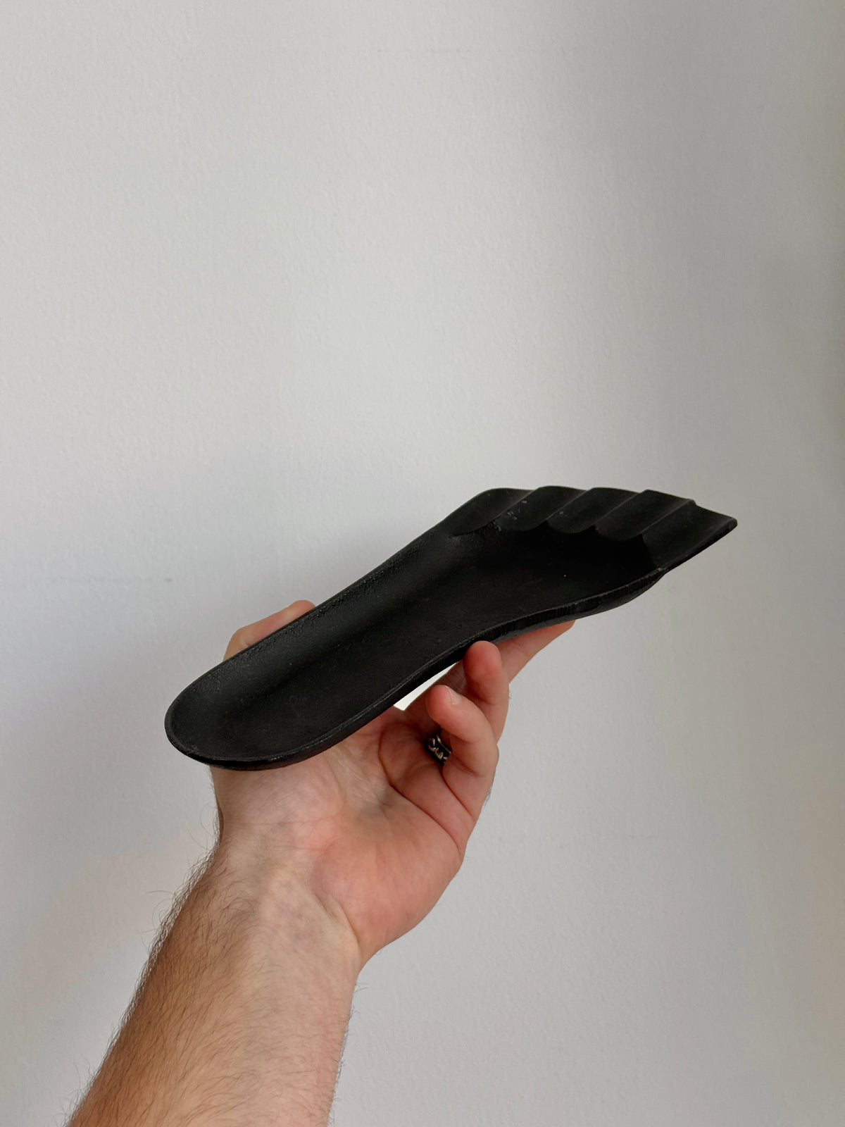 Cast Iron Modernist Cigar Ashtray by Wilton