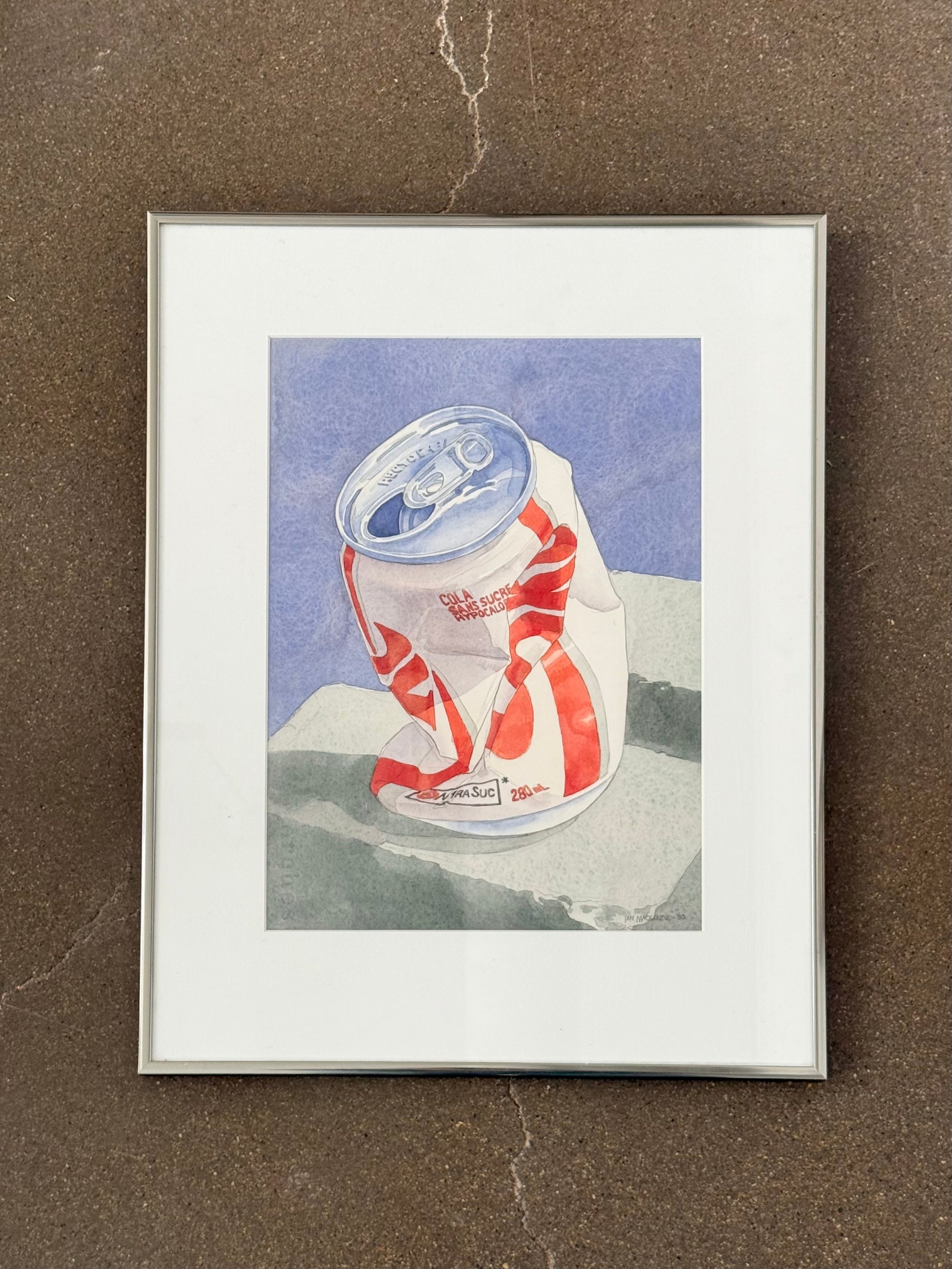 Crushed Can Watercolour c.1990