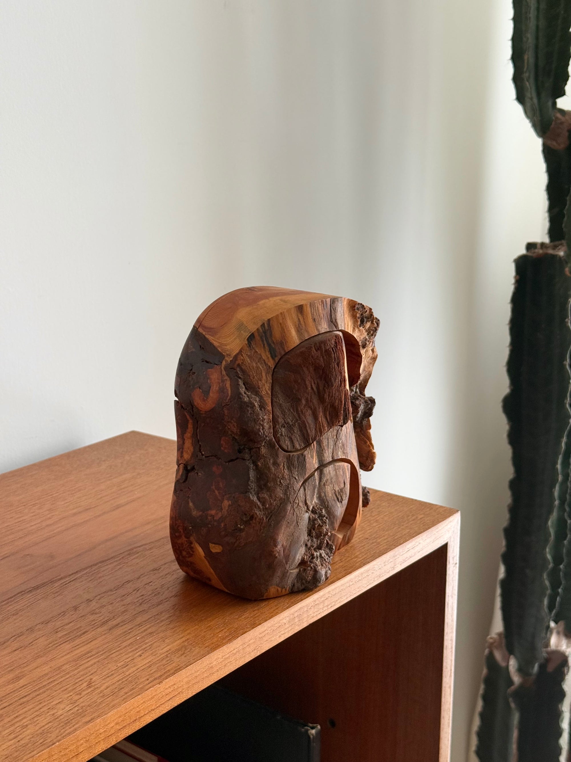 Hand-carved Fir Burl Set of Drawers made in British Columbia