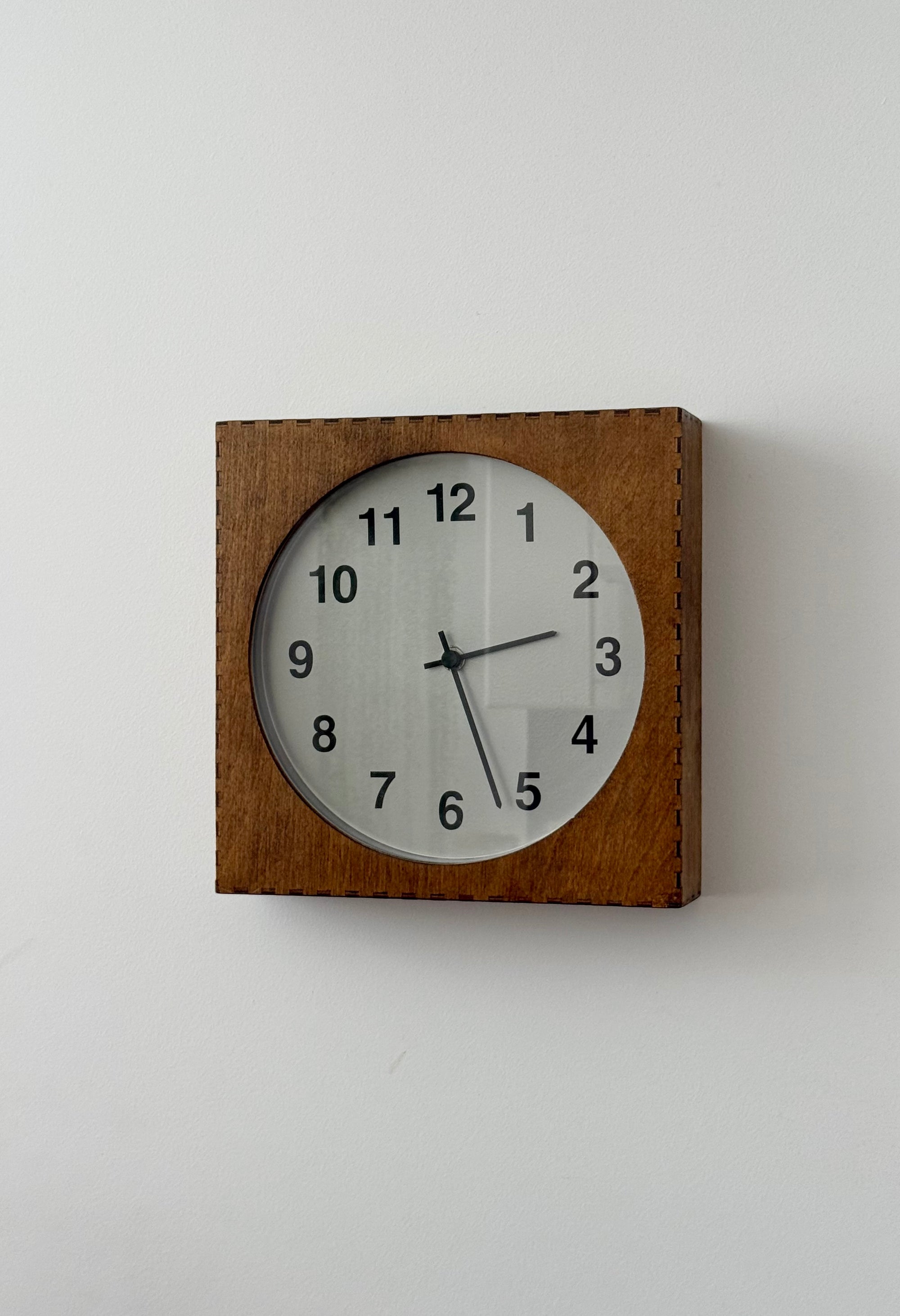Wall Clock with Silver Face c.1970
