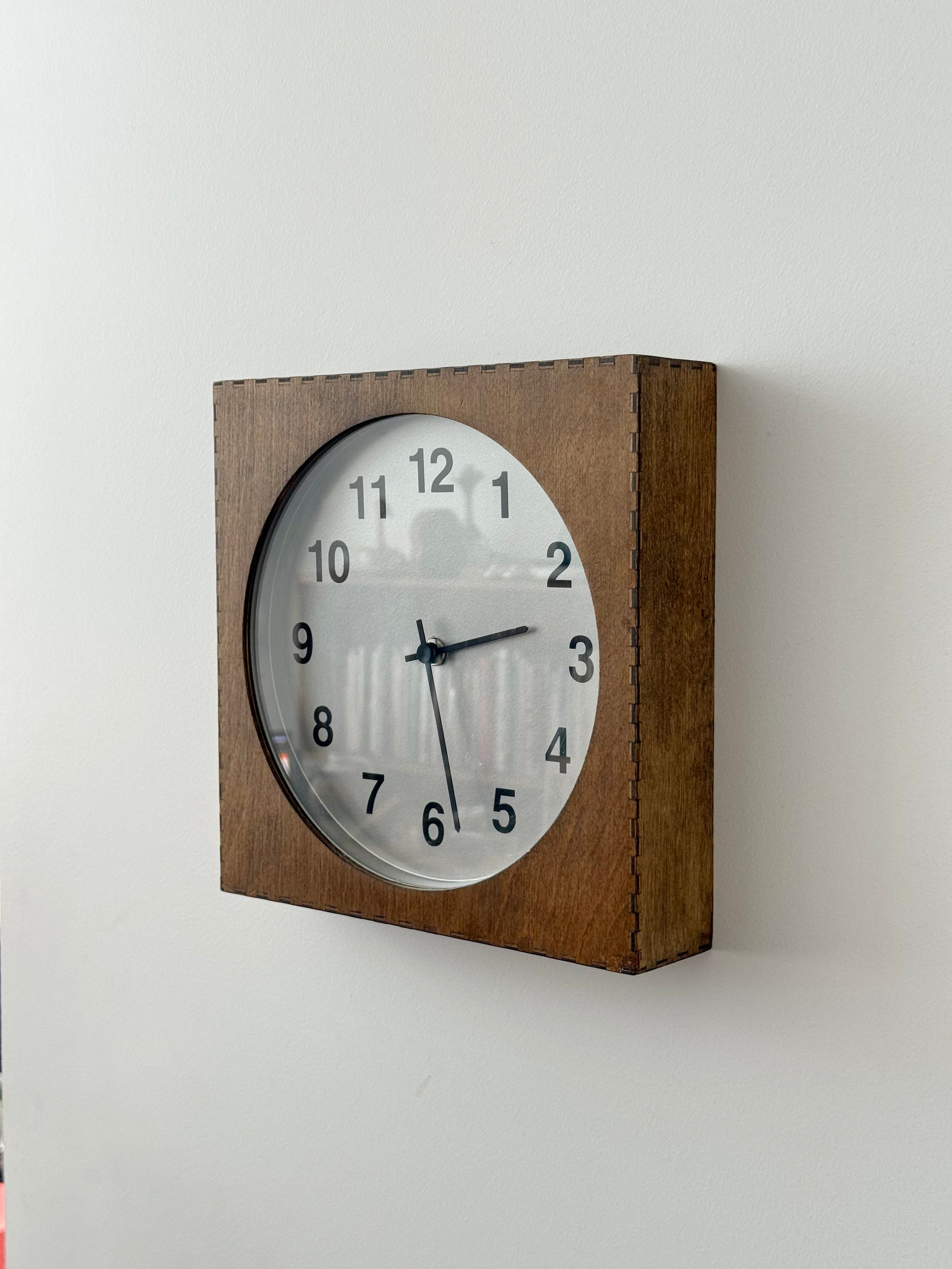 Wall Clock with Silver Face c.1970