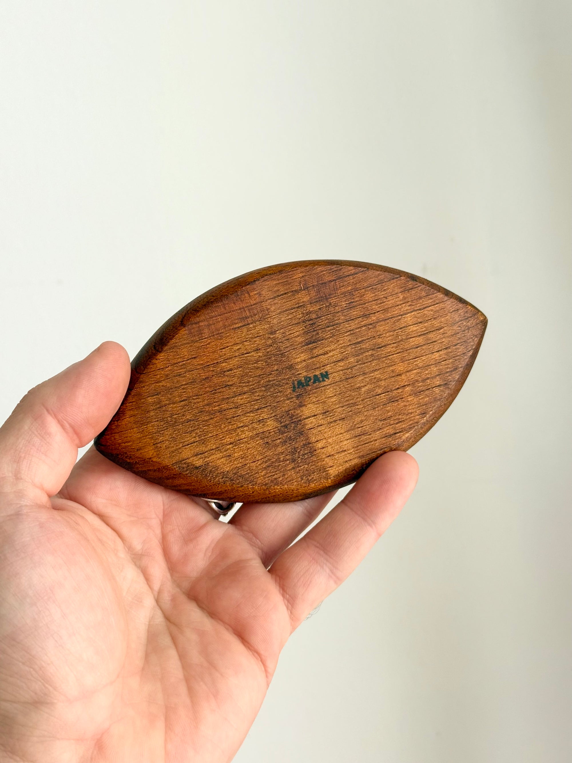 Teak Eye Shaped Coaster Set of 8 c.1960