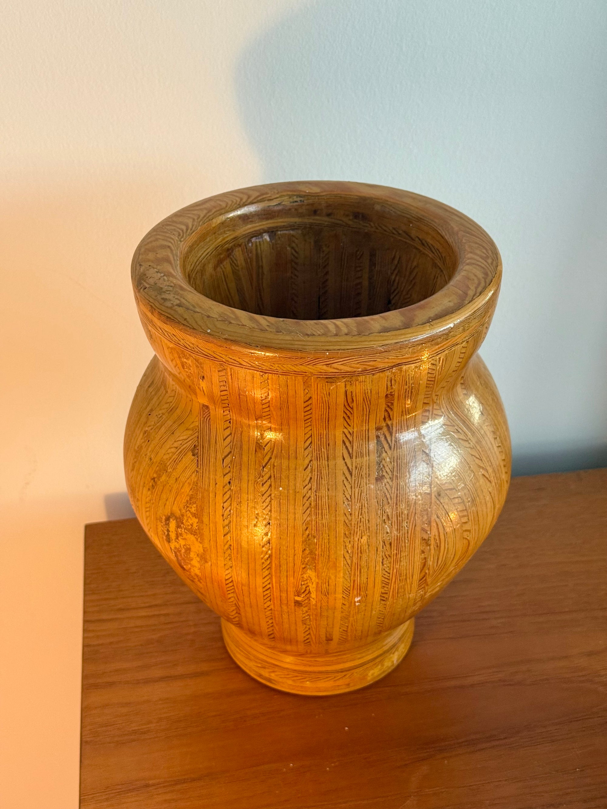Handmade Wooden Vessel c.1960