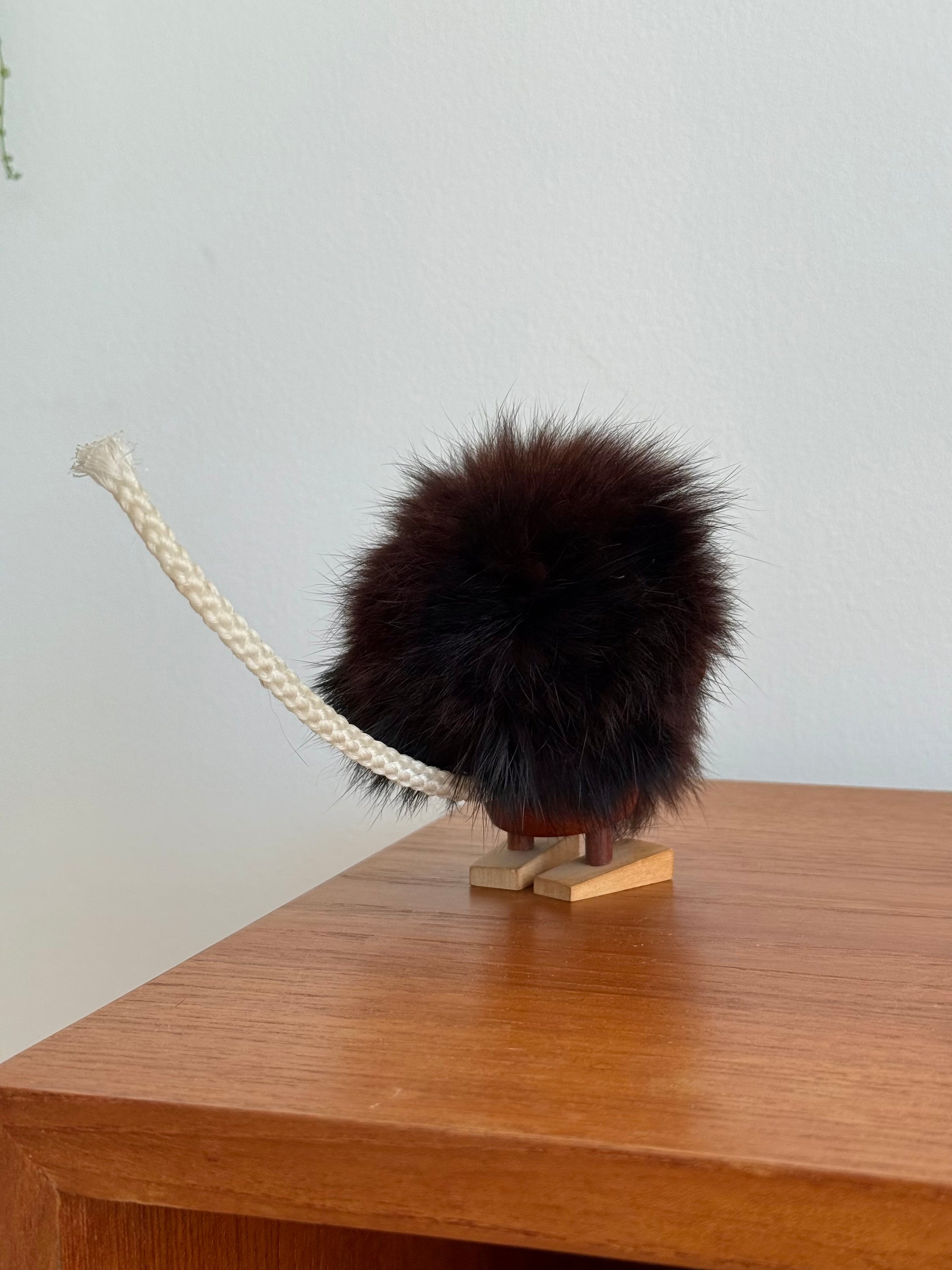 Teak and Fur Critter for Rath Denmark c.1960