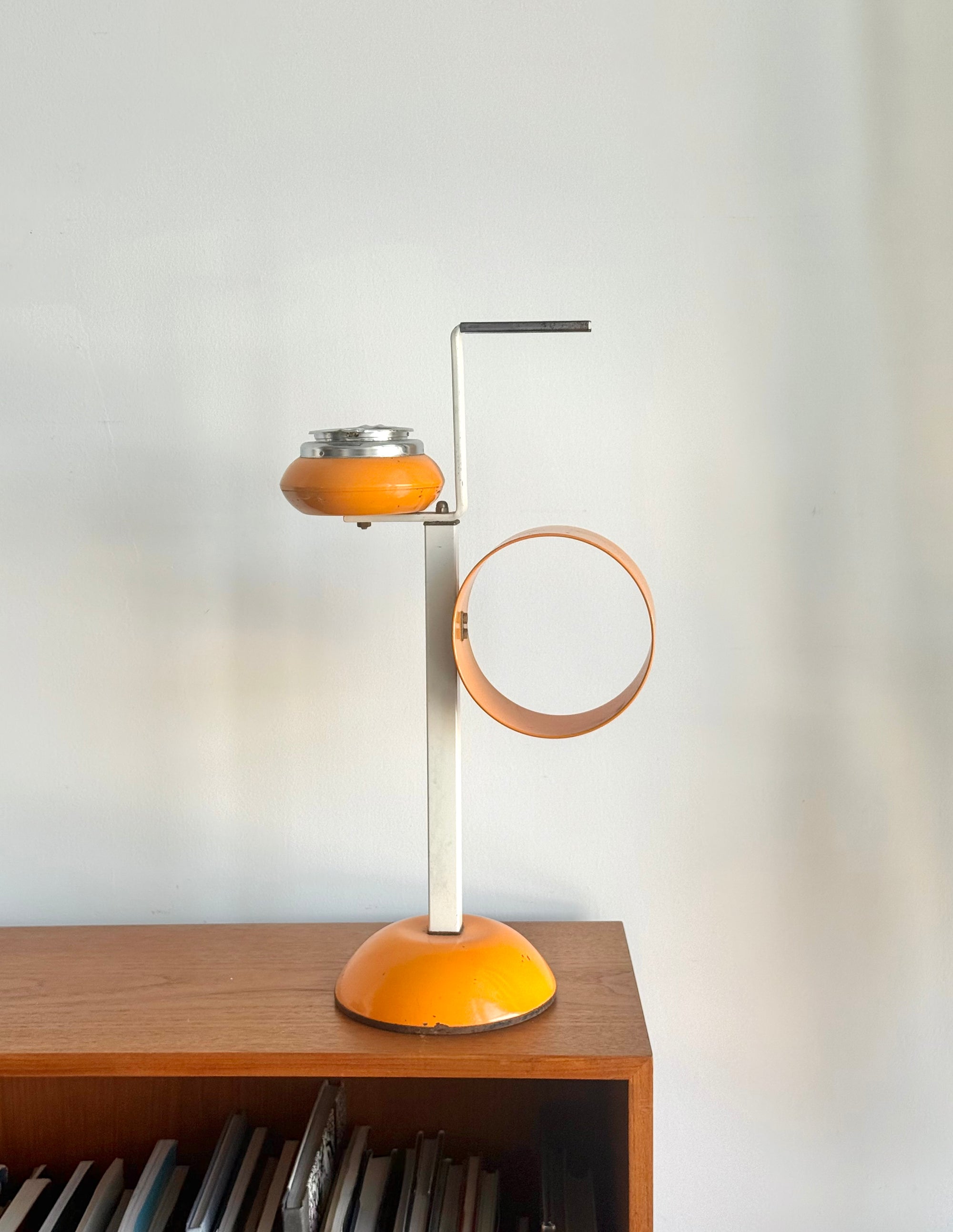 Standing Floor Ashtray with Magazine Holder c.1980