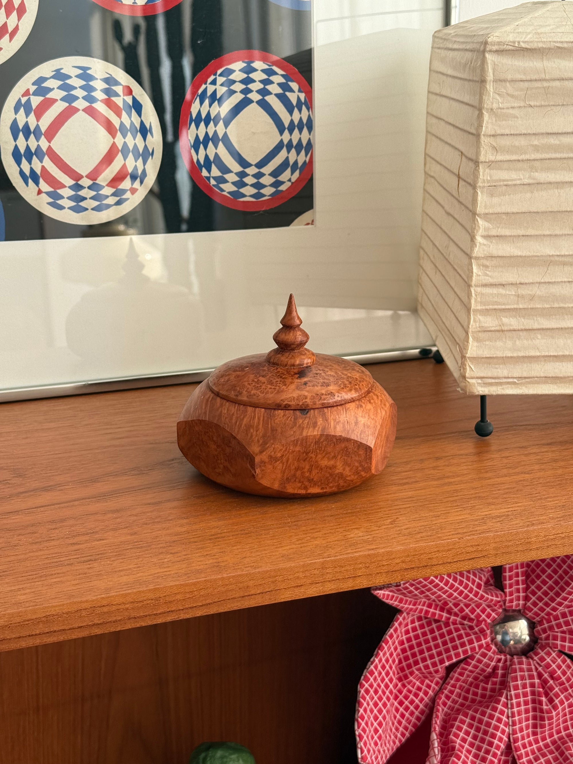 Handmade Burl Box Signed