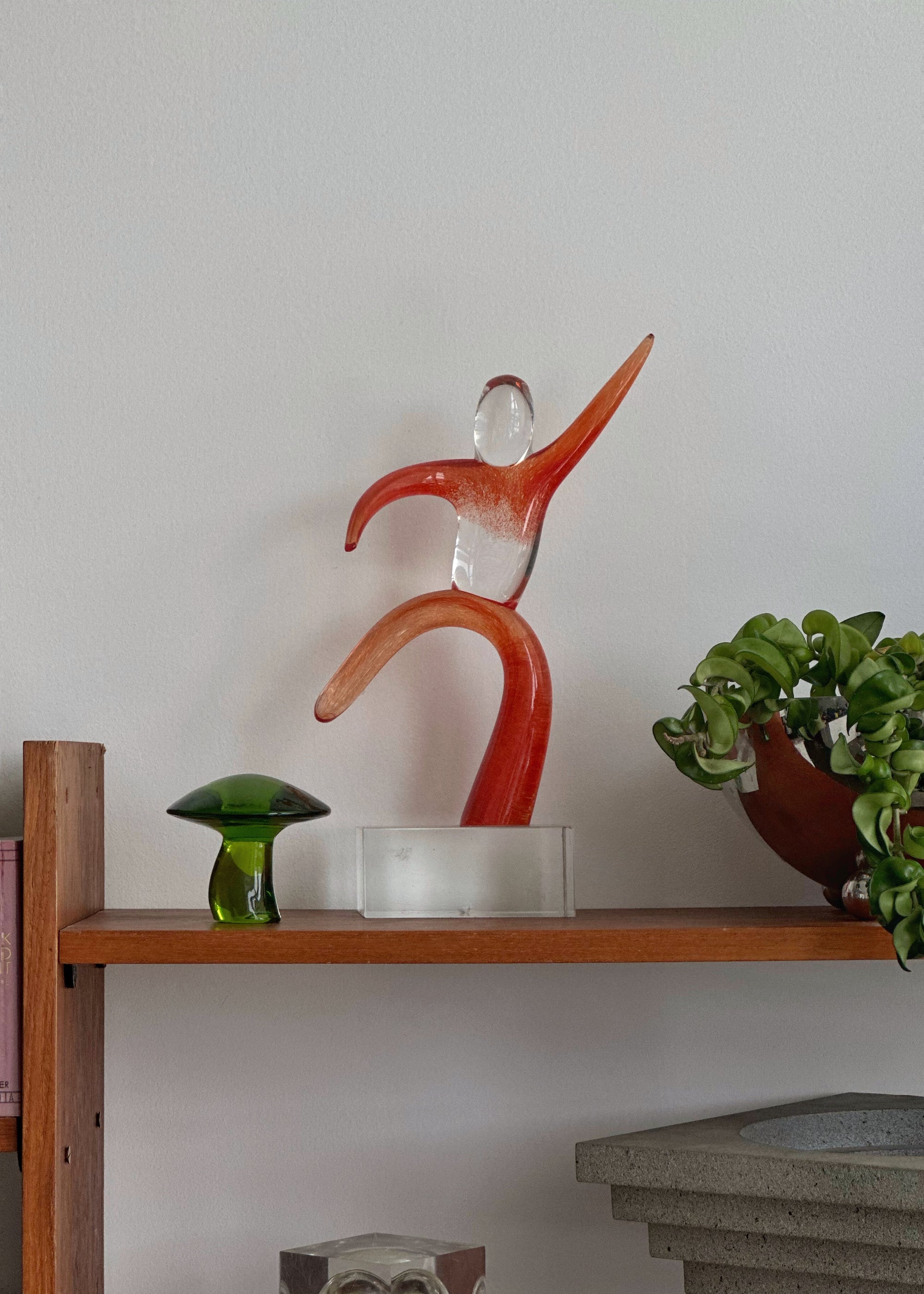 Glass Sculpture by R Rysz
