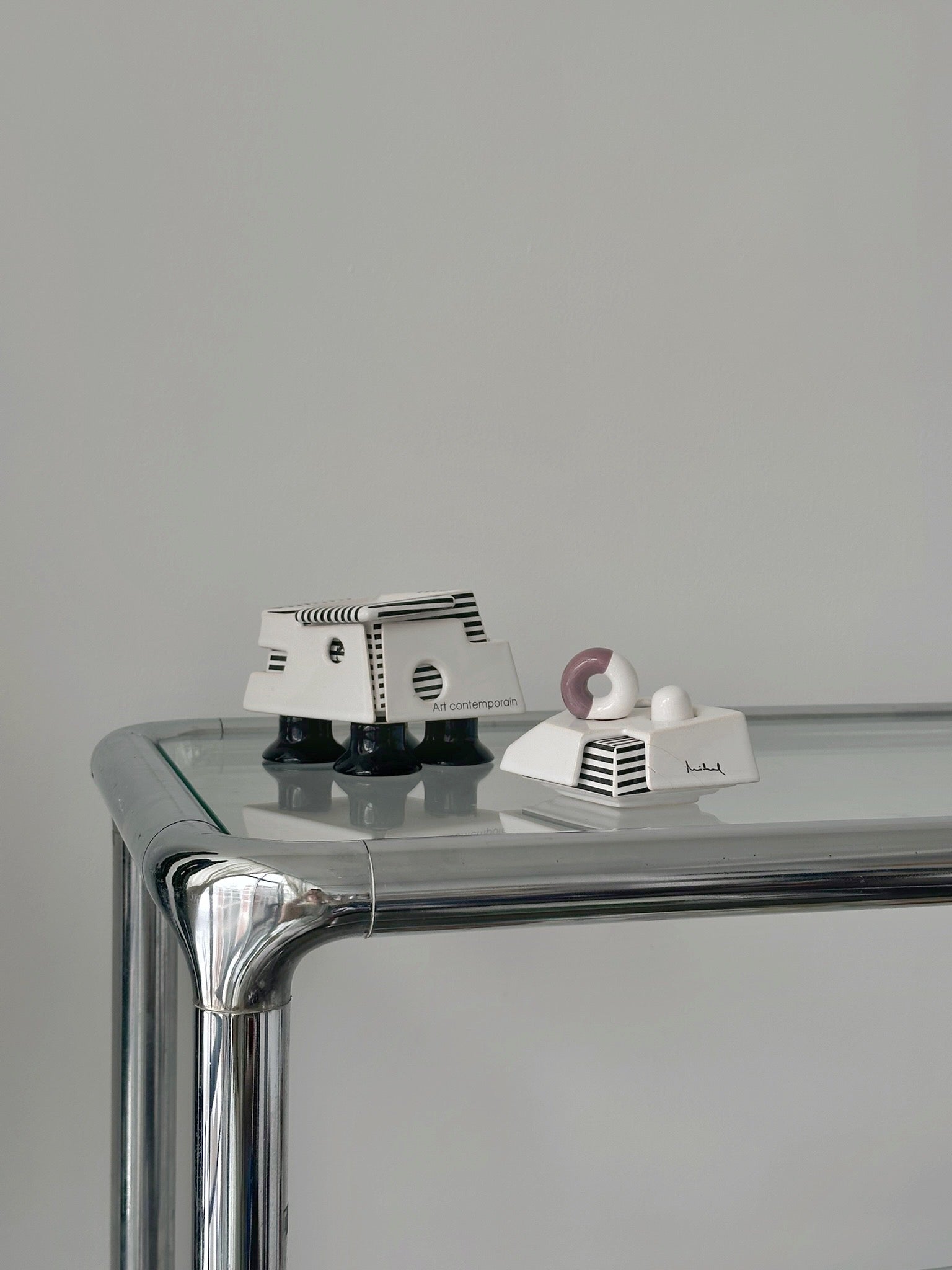 Postmodern Porcelain Lidded Jar c. 1980 by Juraj Mihalik for ART4 ERGO