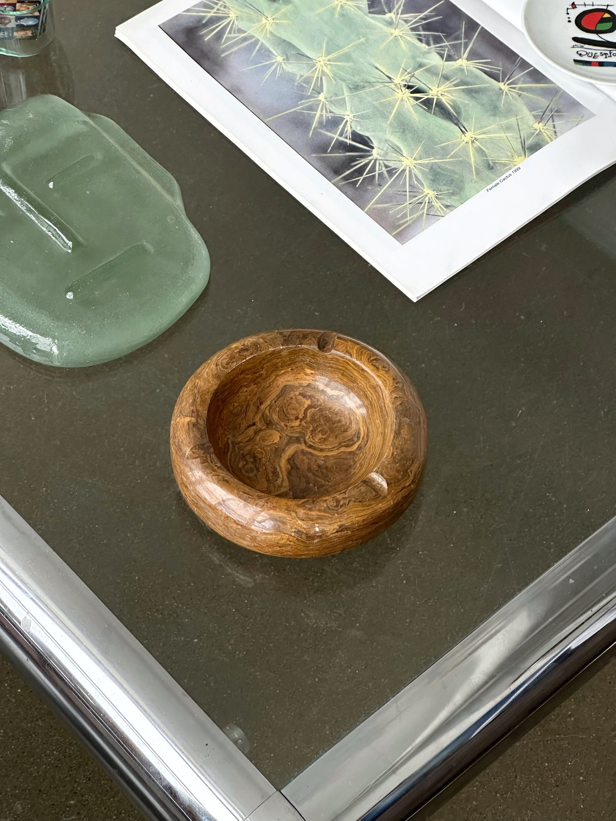 Round Stone Ashtray c.1970