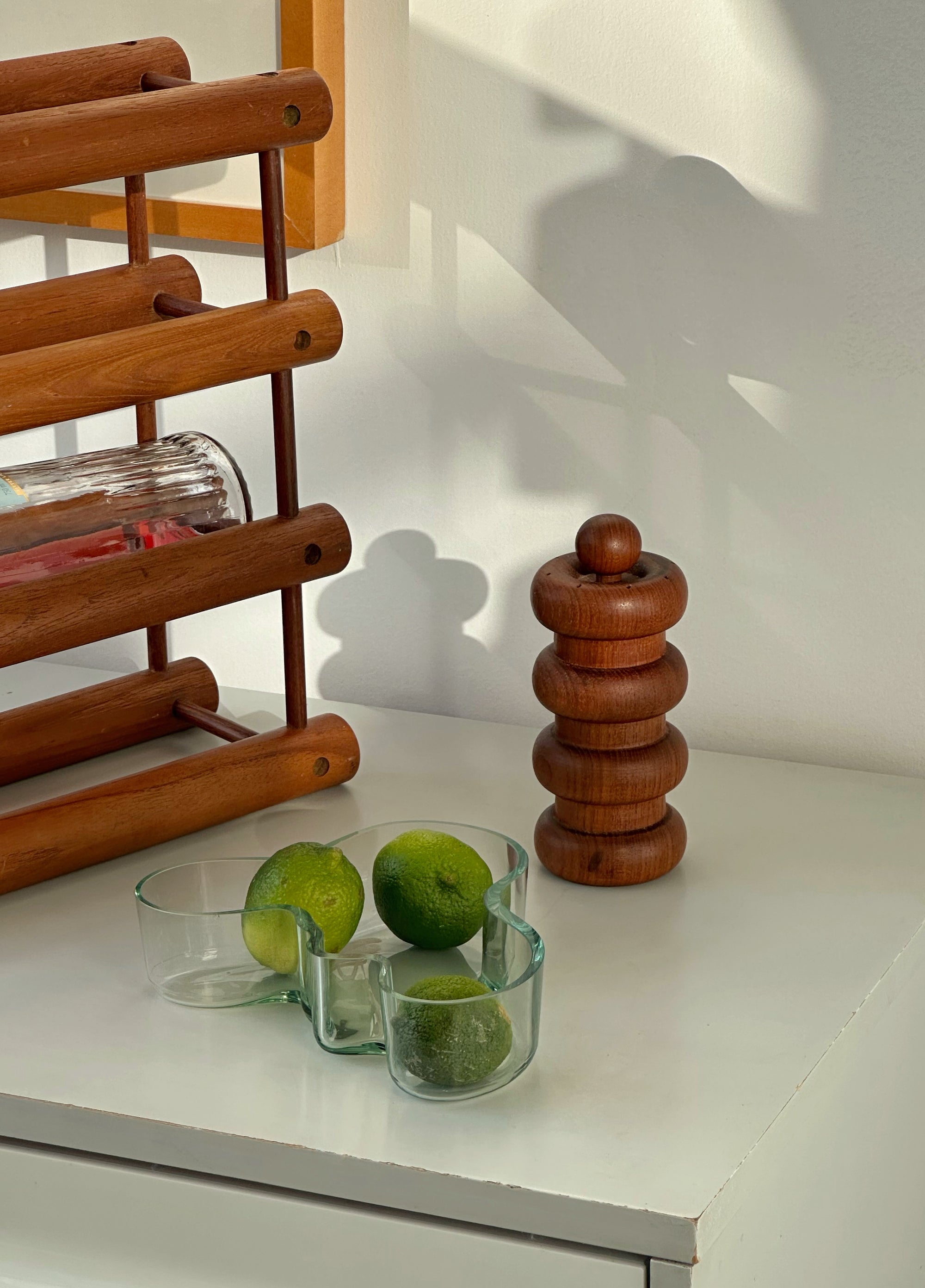"Four Donuts" Teak Peppermill by Jens Quistgaard for Dansk
