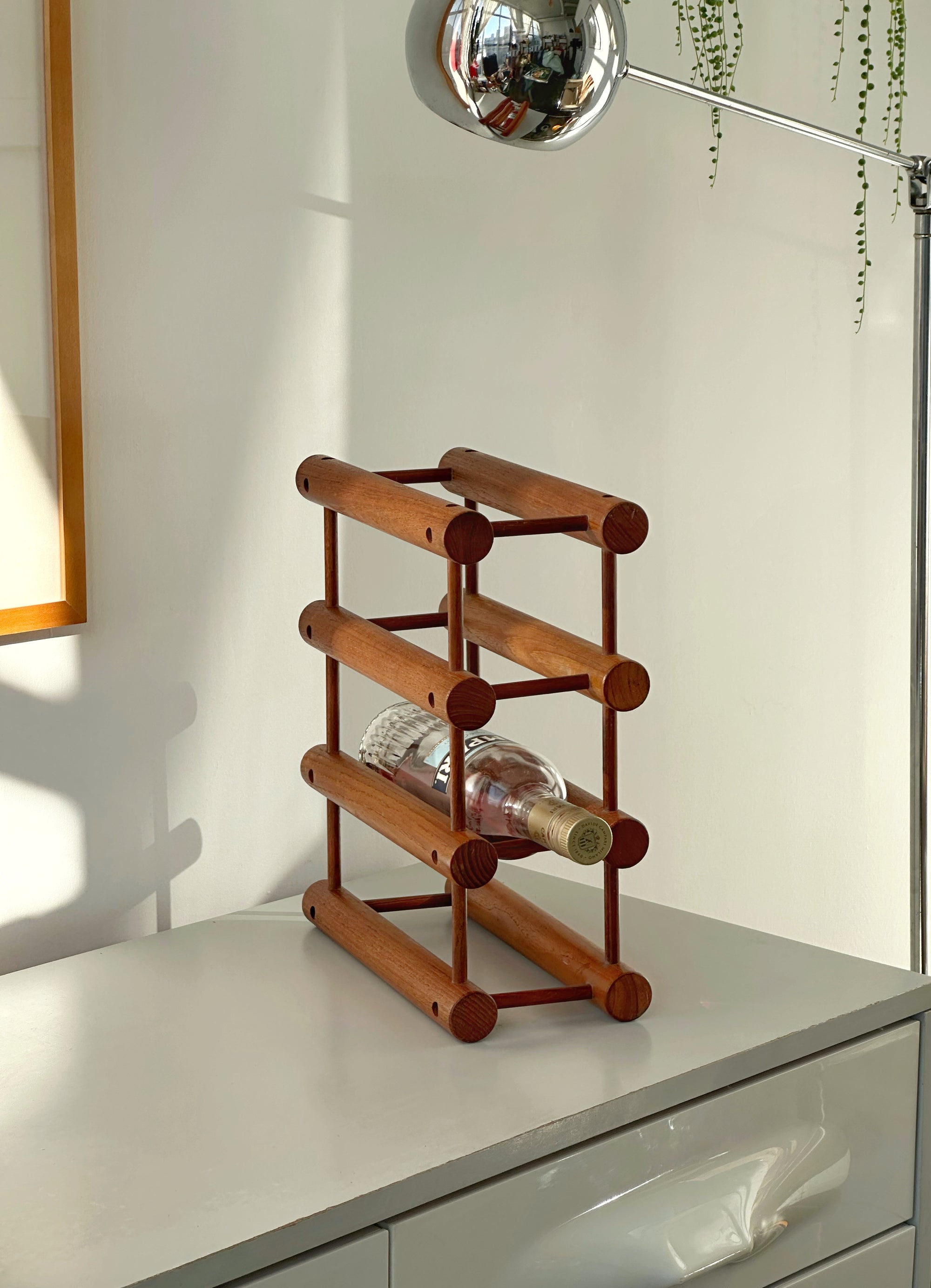 Teak Wine Rack by Richard Nissen for Langaa c. 1970