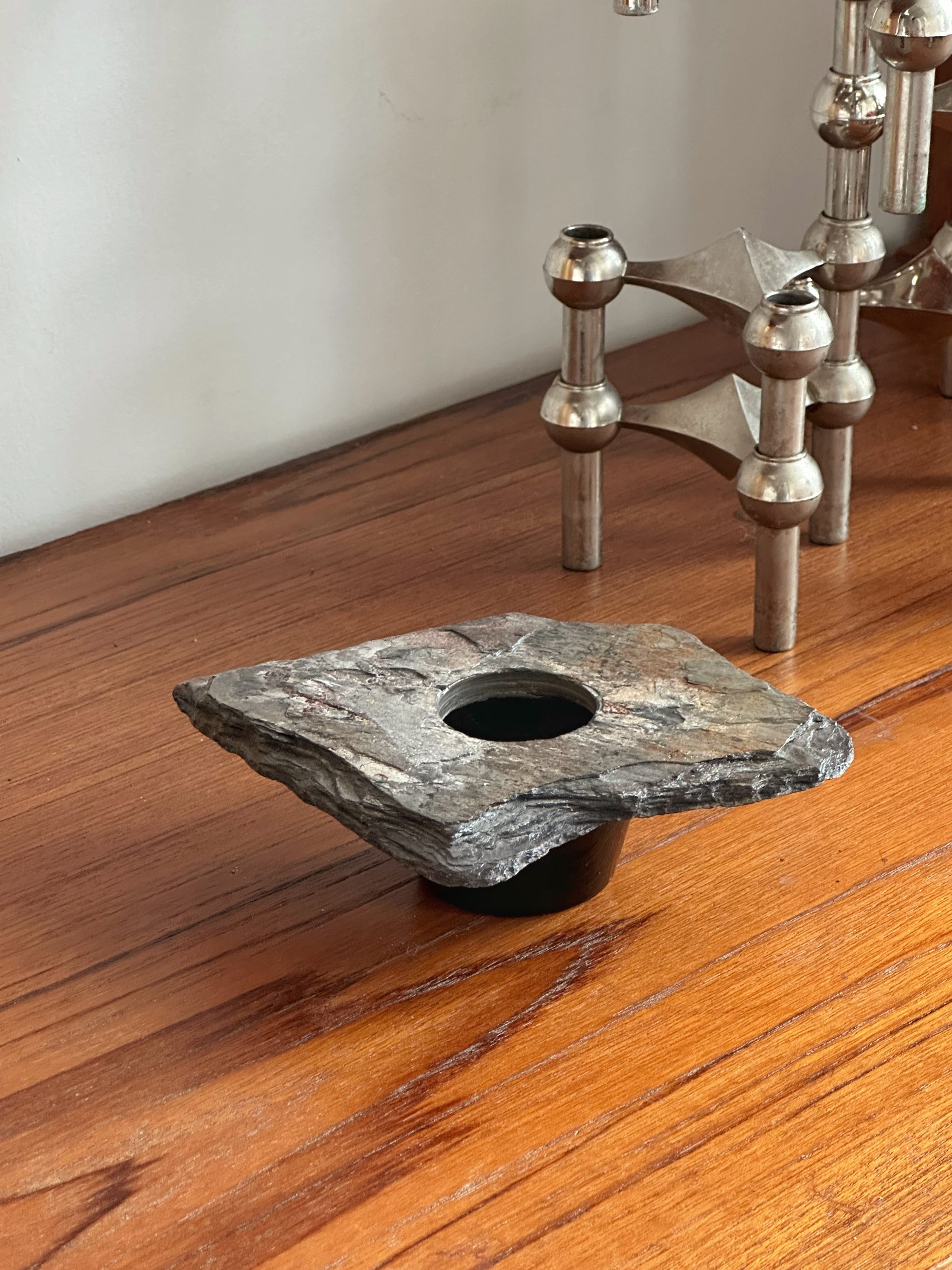 Handmade Slate Ikebana-style Vase