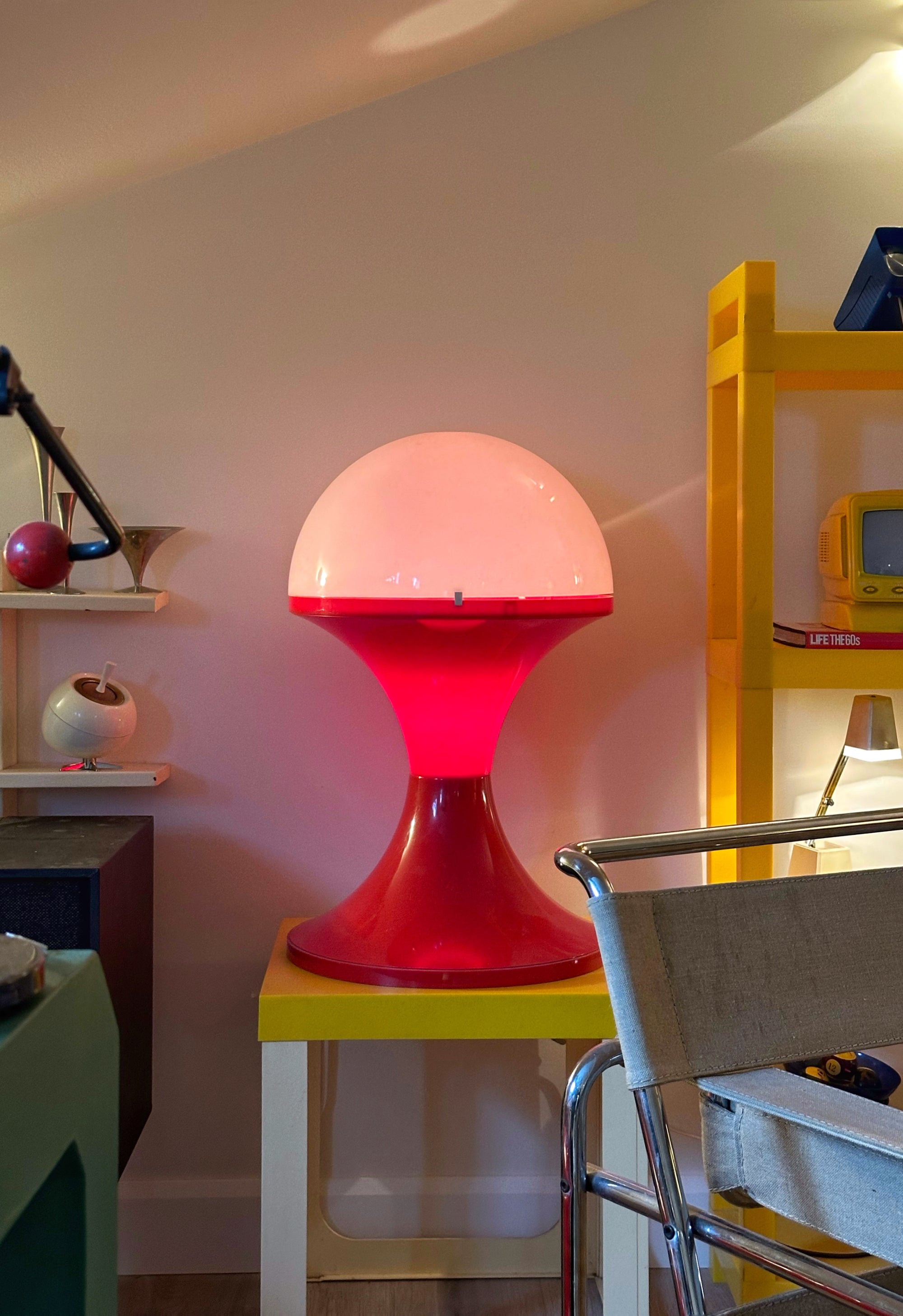 Large Plastic Space Age Floor Lamp c. 1970