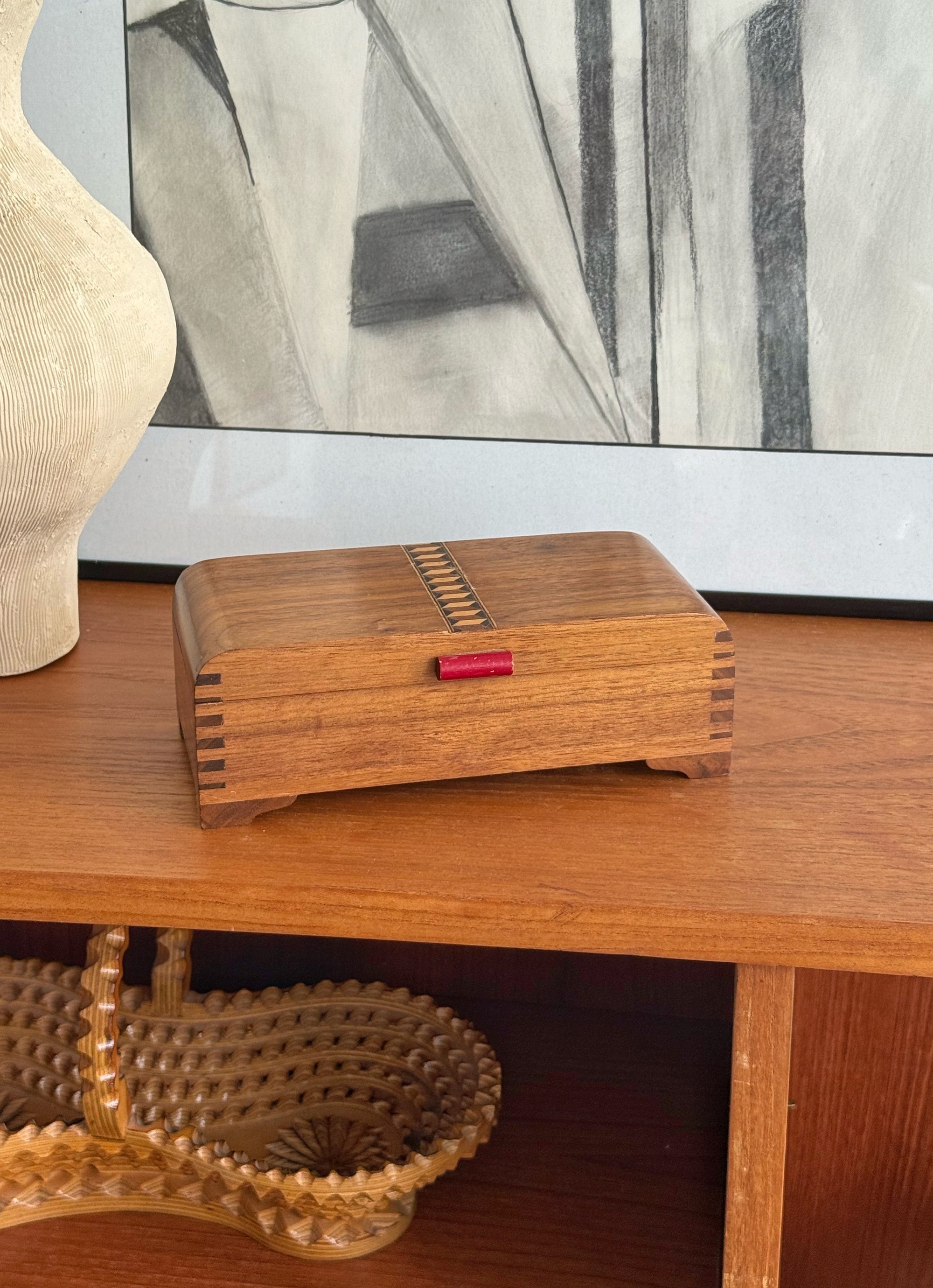 Art Deco Handmade Box with Inlay