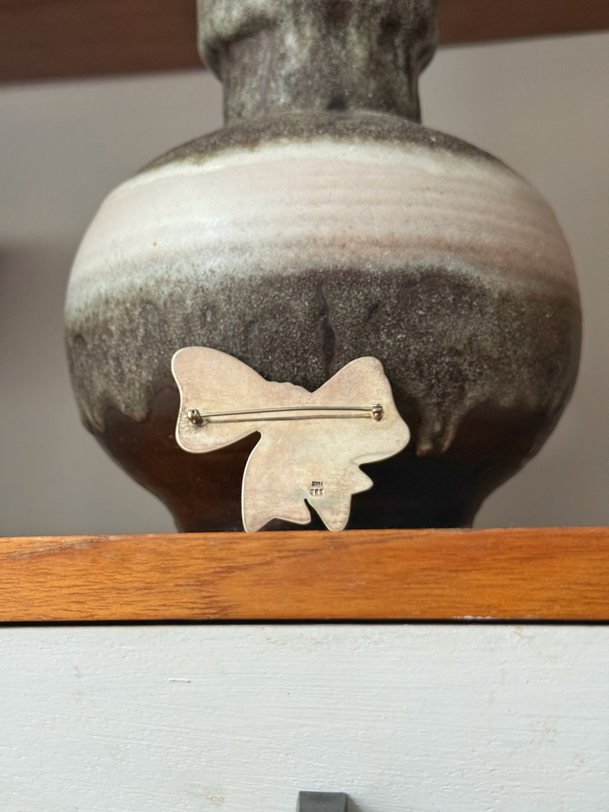 ZINA Sterling Silver Bow Brooch